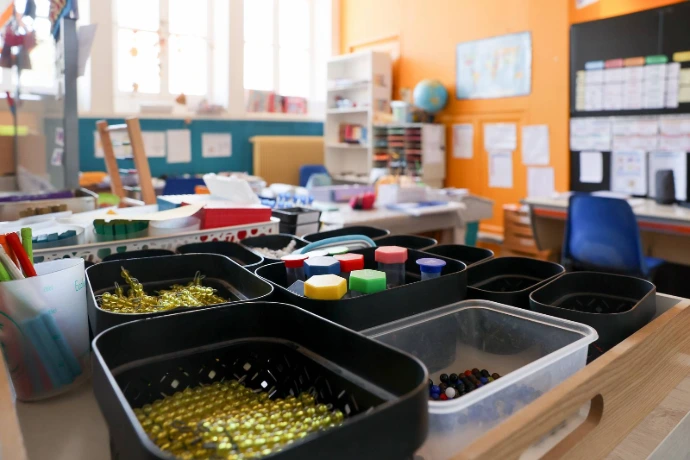 Salle de classe des Cours Moyens à l'Ecole Les Bambous